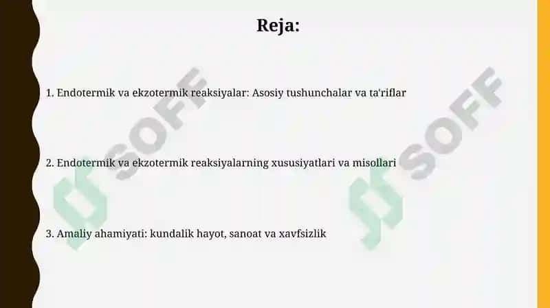 Endotermik va ekzotermik effektlar 2