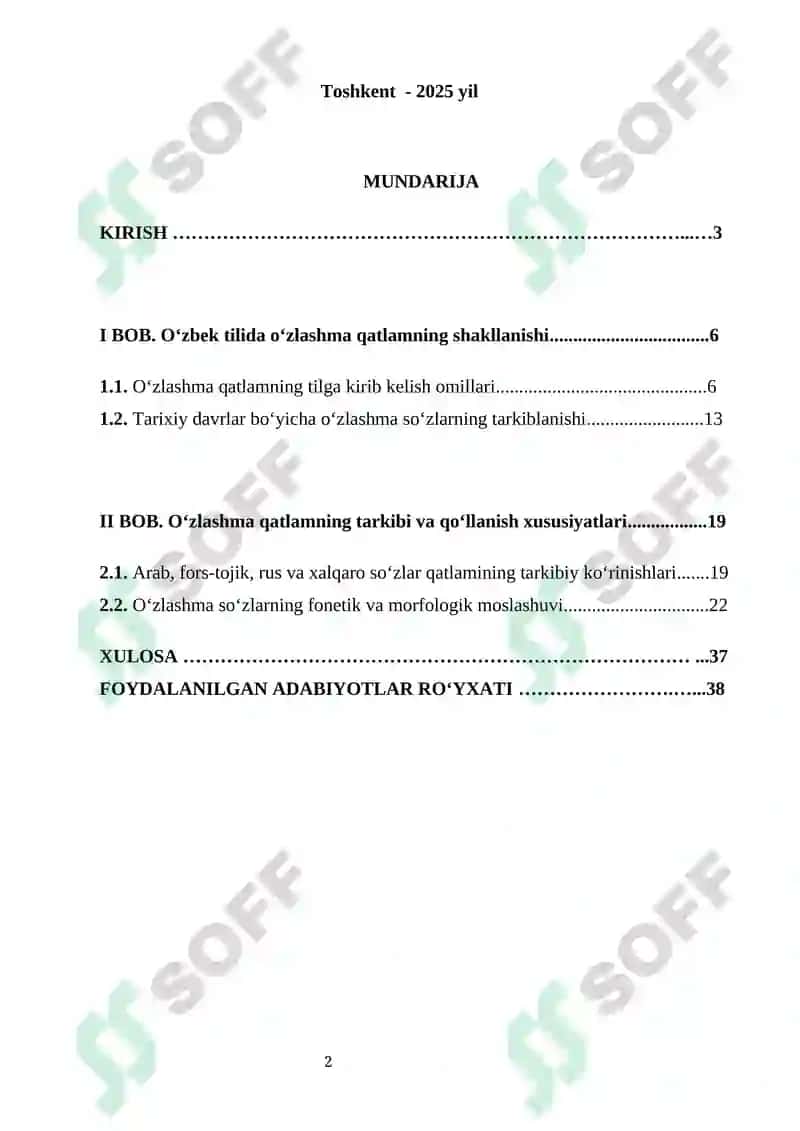 o'zbek tili leksikasida o'zlashma qatlam 2