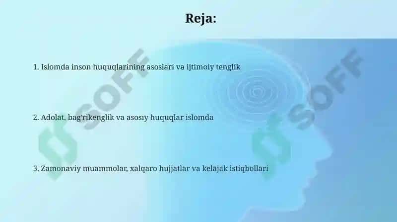 Islomda inson huquqlari 2