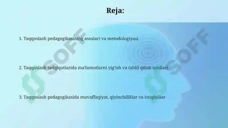 Taqqoslash pedagogikasi 2