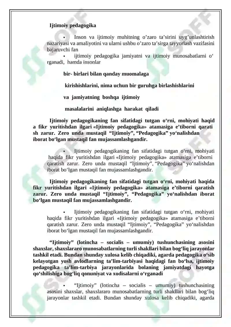 Ijtimoiy pedagogika 2