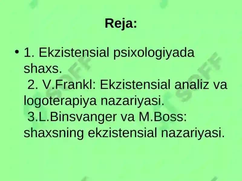 SHAXSNING EKZISTENSIAL PSIXOLOGIYASI 2