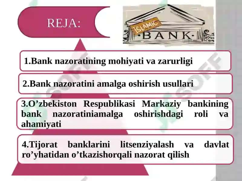 Banklar faoliyati nazorat qilish 2