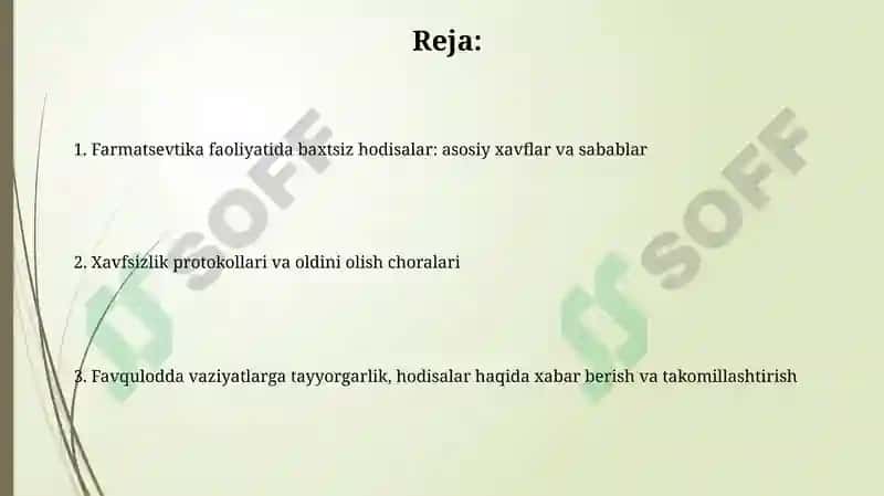 Farmatsevtika faoliyatida baxtsiz hodisalar 2