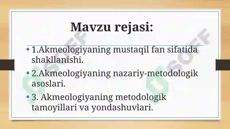 Akmeologiya fanidan ta'lim 2