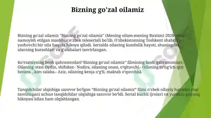 Mening Oilam - Mening Baxtim 2