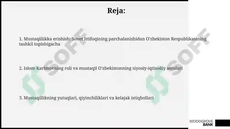 Oʻzbekiston Respublikasi tashkilot topishi 2