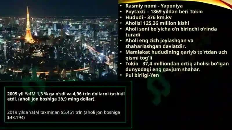 Rivojlangan mamlakatlarda YAIMning dinamikasi 2