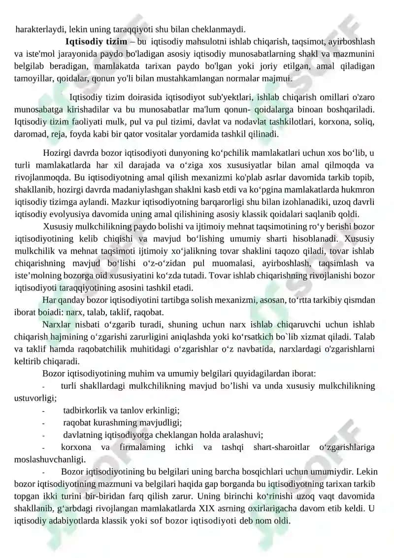 Bozor iqtisodiyoti 2