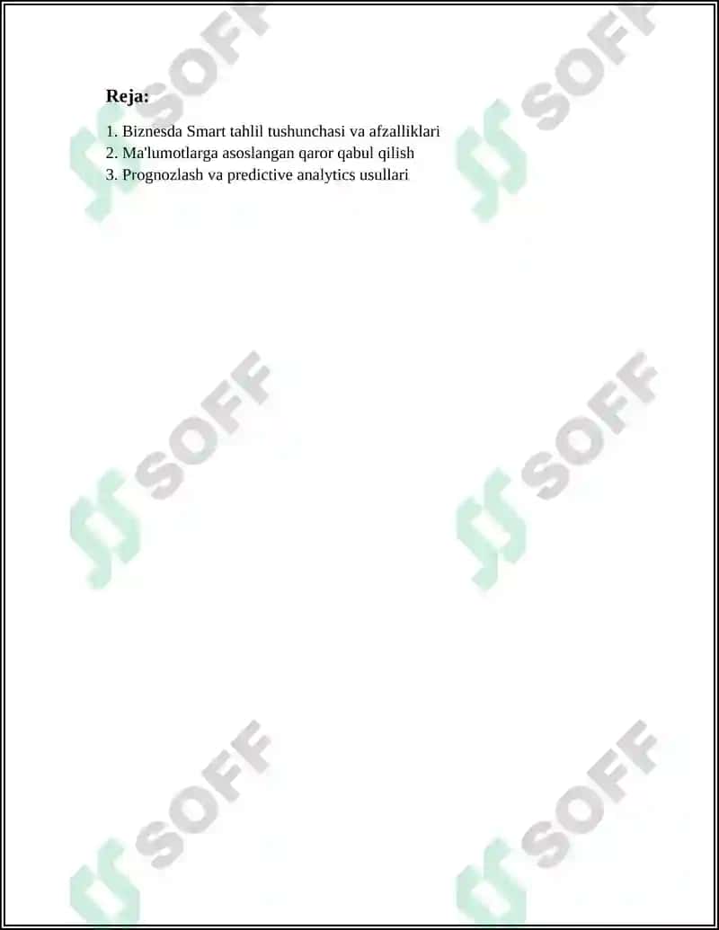 BIZNESDA SMART TAHLIL 2