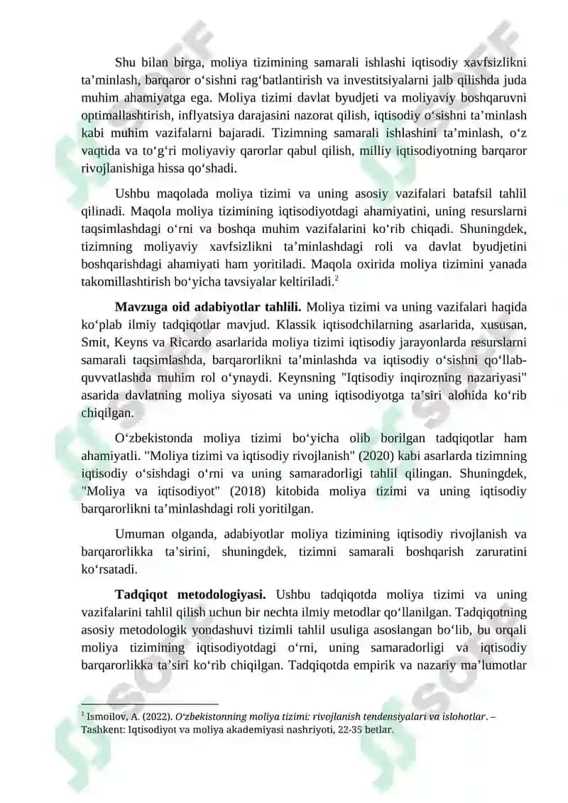 Moliya Tizimi 2