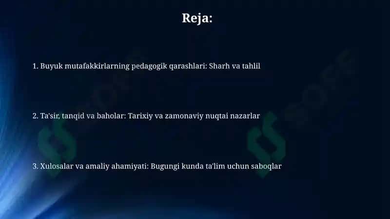 Buyuk mutafakkirlarning pedagogik qarashlari 2