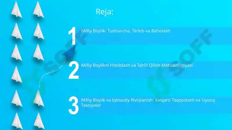 Milliy Boylik Tushuncha va Baholash 2