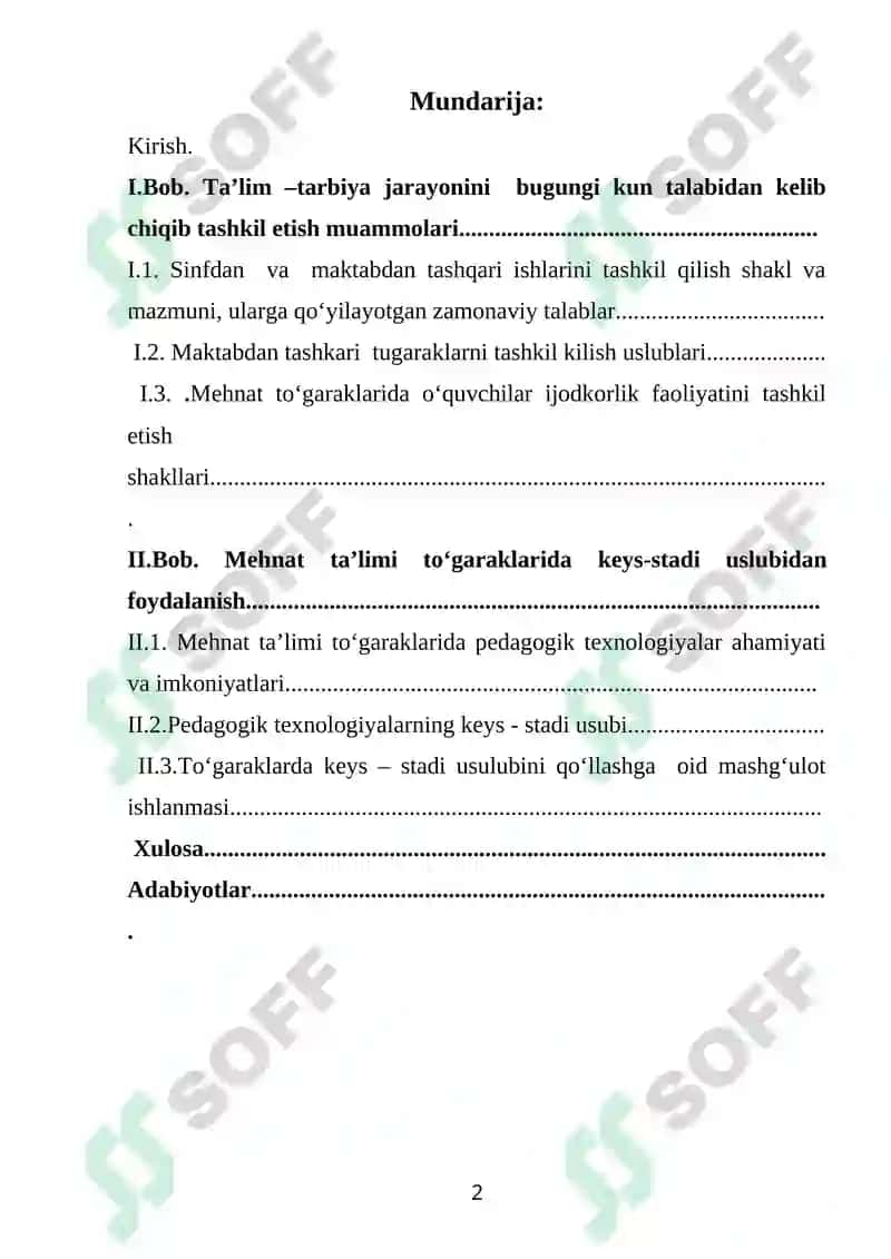 Mehnat ta’limi to‘garaklarida keys-stadi uslubidan foydalanish 2