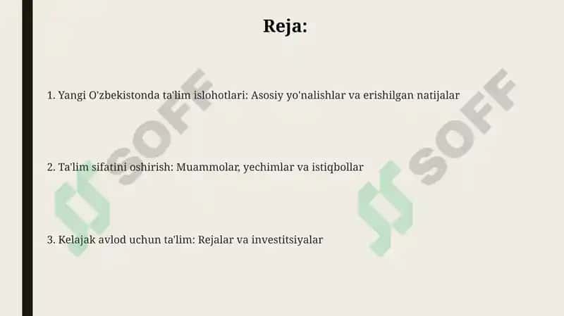 Yangi O'zbekistonda ta'lim islohotlari 2