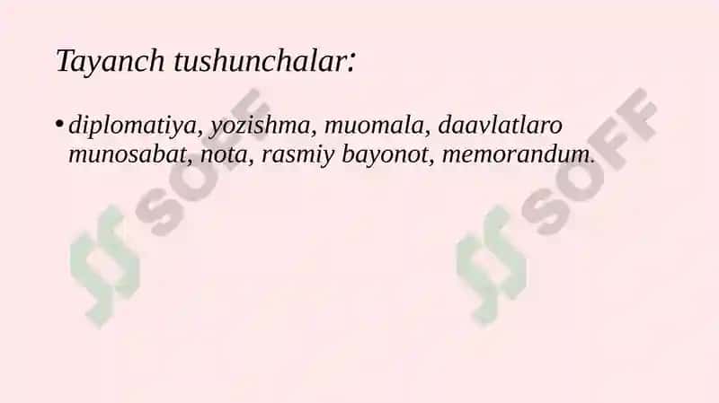 Diplomatik yozishmalar 2