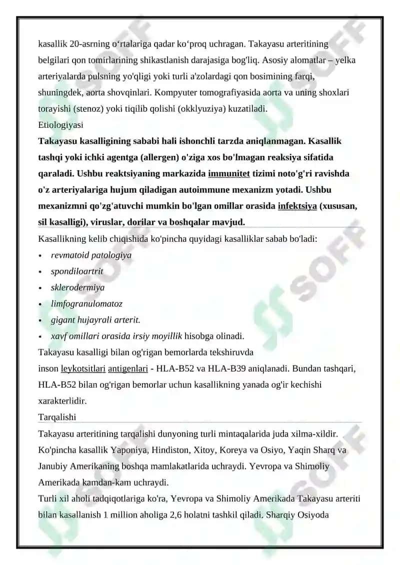 OYOK ARTERIYA OKLYUZION KASALLIGI 2