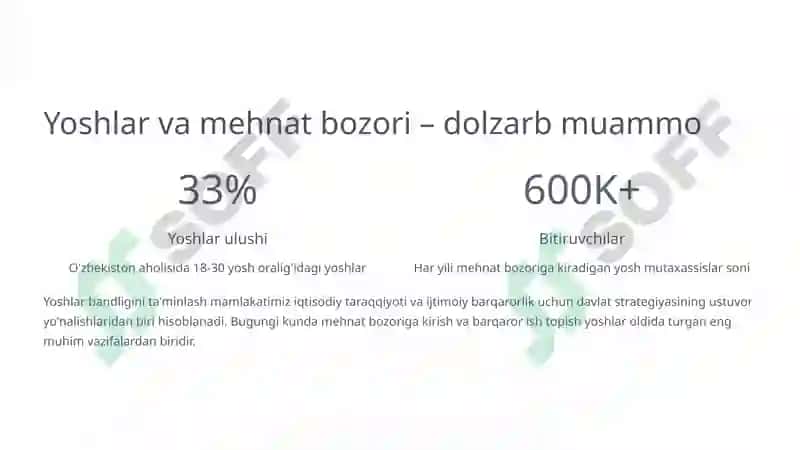 Yoshlar bandligini ta'minlashda startaplar roli 2
