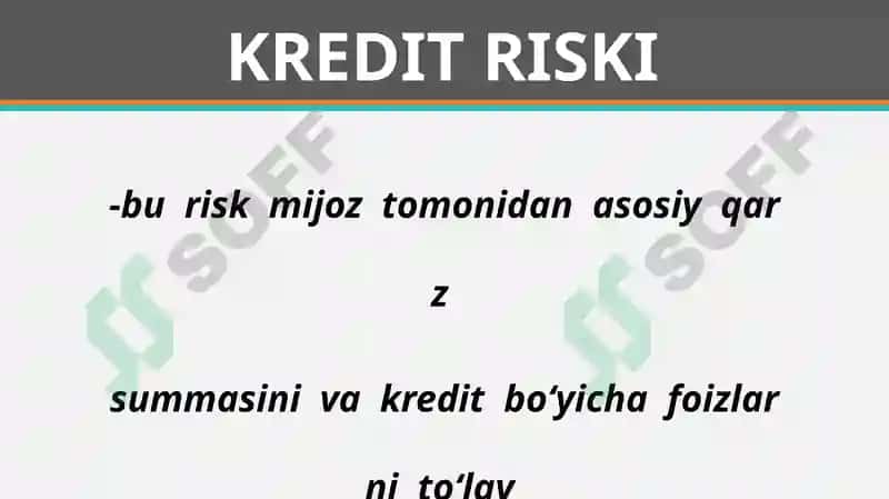 Banklarning aktiv operatsiyalari bo'yicha risklar 2