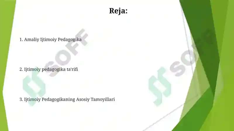 Ijtimoiy Pedagogika fanining joriy etilishi 2