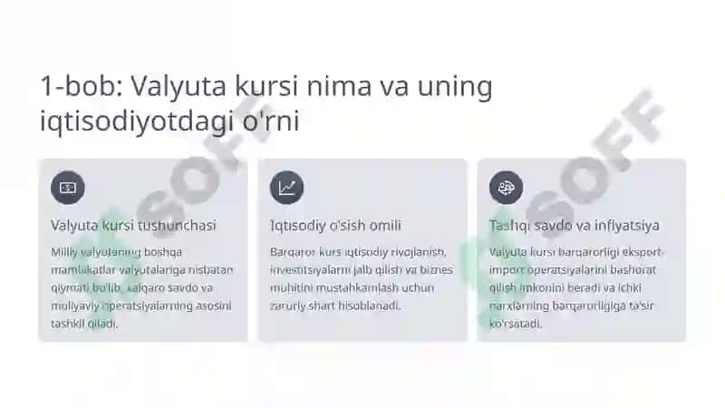 Valyuta kursini barqarorlashtirish mexanizmlari 2