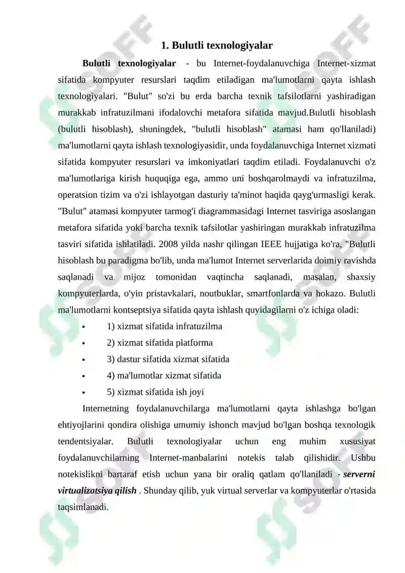 Bulutli texnologiyalar 2