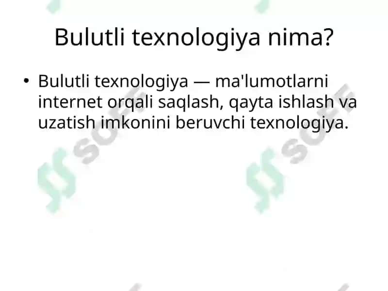 Bulutli texnologiyalar 2