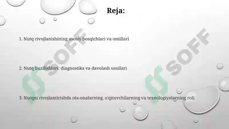 Nutq rivojlanishi 2