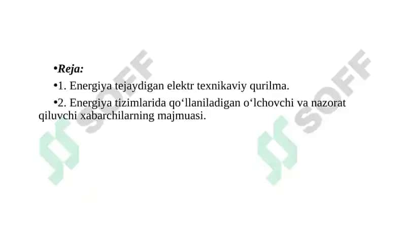 Energiya tejaydigan elektr texnikaviy qurilmalar 2