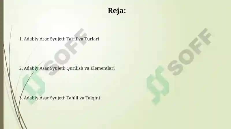 Badiiy asar syujeti 2