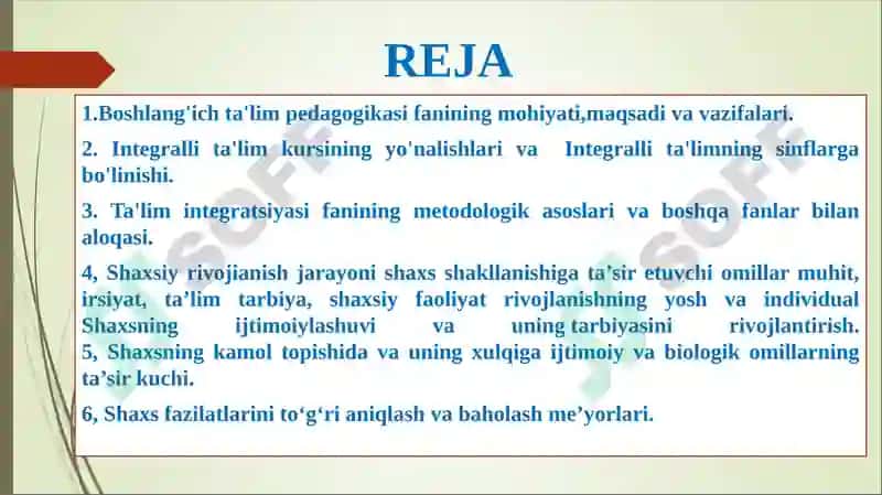 Boshlang‘ich ta’lim pedagogikasi 2