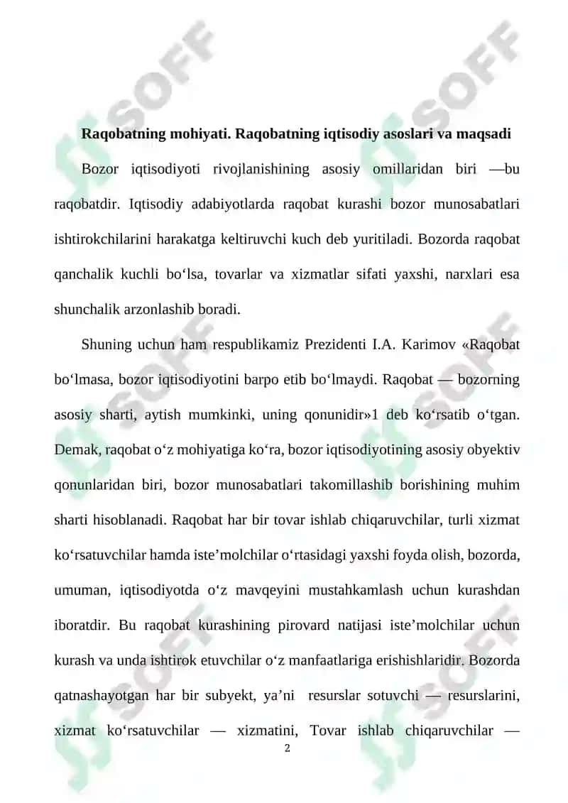 Raqobat kurashining shakllari va usullari 2