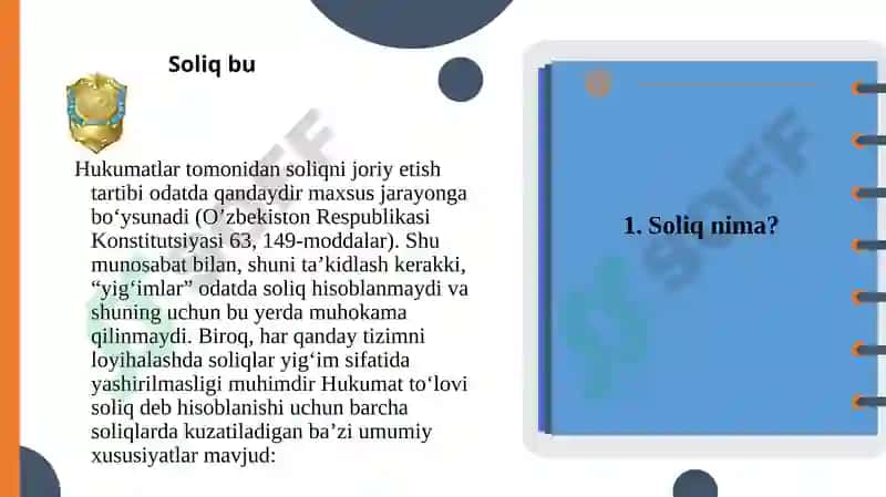 Soliq siyosatiga kirish 2