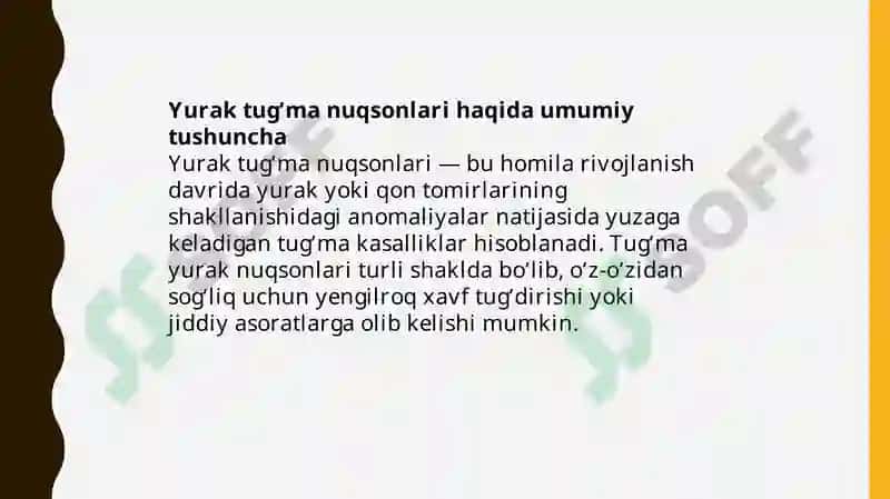 Yuraktug‘manuqsonlari ixirurgiyasi 2