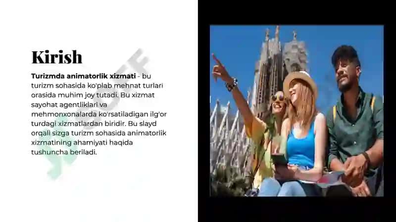 Turizmda animatorlik xizmati tushunchasi 2