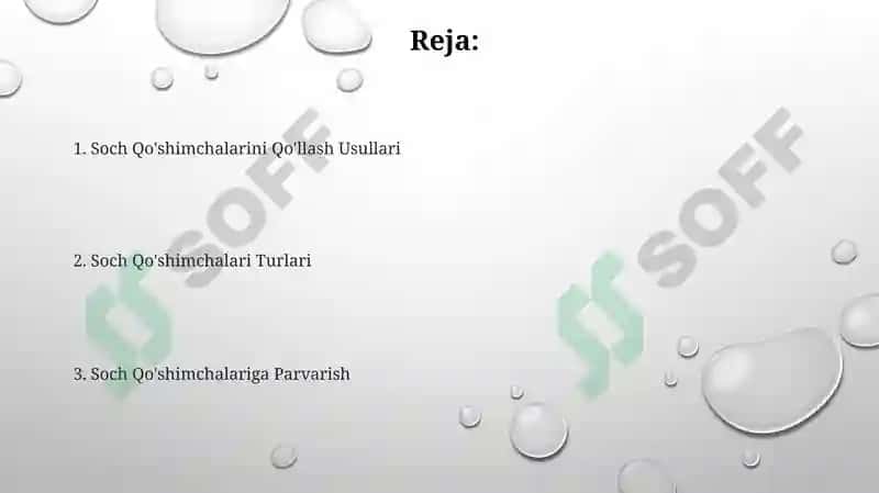 Soch Qo'shimchalarini Qo'llash Usullari 2