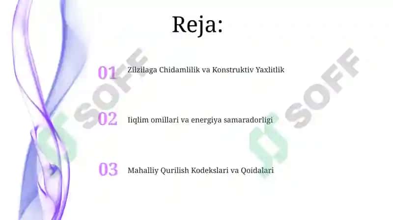Zilzilaga Chidamlilik va Konstruktiv Yaxlitlik 2