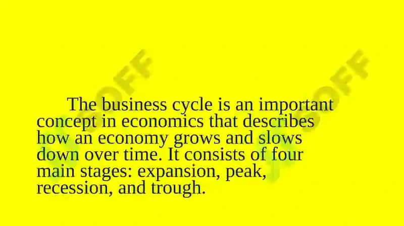 THE BUSINESS CYCLE 2