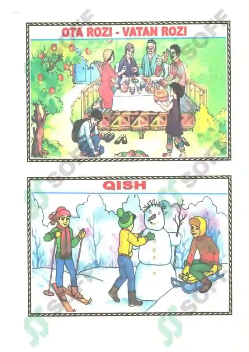 1-sinf O'qish kitobidan ko'rgazmalar 2