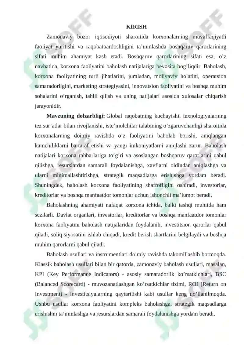 BAHOLAR BO‘YICHA QARORLAR QABUL QILISH 2