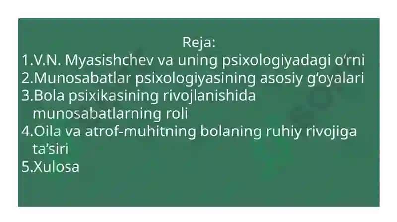 Munosabatlar psixologiyasi 2