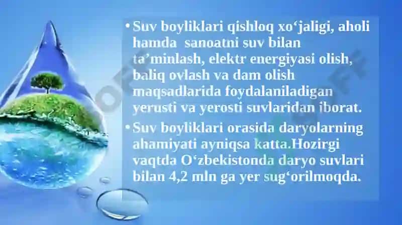 Suv boyliklari 2