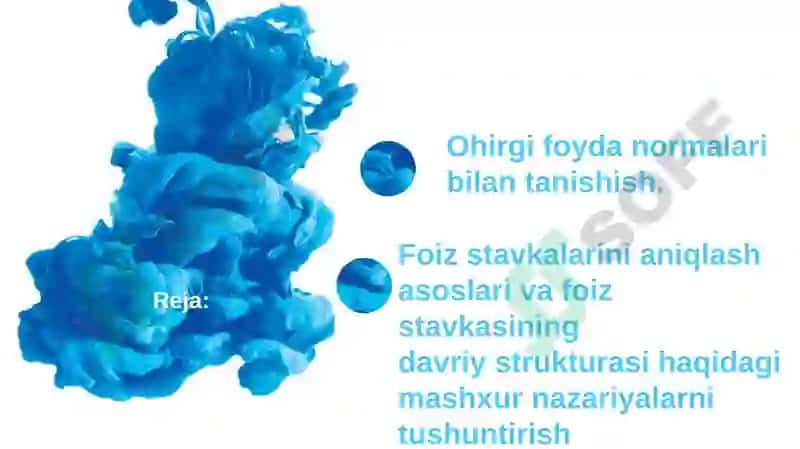 Moliya bozorlari va foiz stavkalari 2
