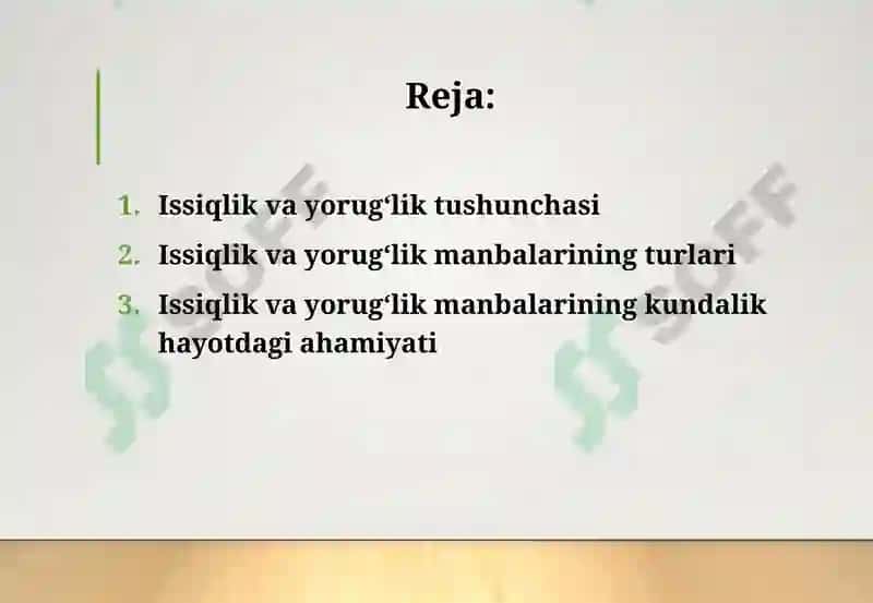 Issiqlik yorug‘lik manbalari 2