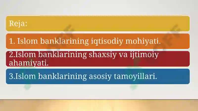 Islomiy bank ishi 2