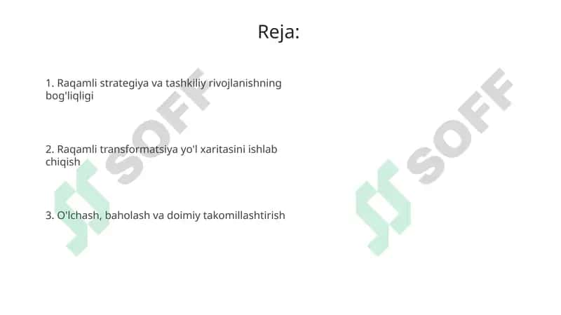 Tashkilotrivojlanishining raqamli strategiyasi 2