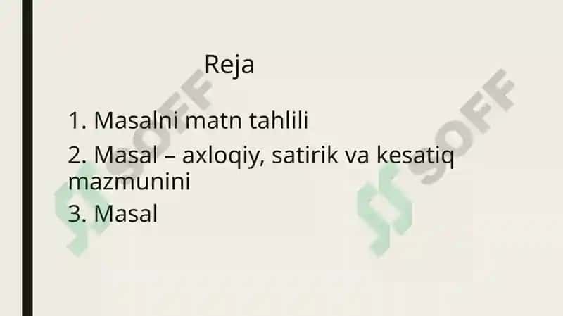 Masal Matni Tahlili 2