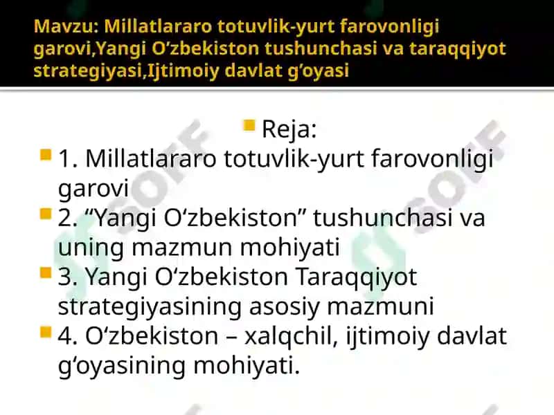 Millatlar aro totuvlik-yurt farovonligi garovi 2