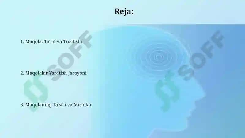 Maqola Ta'rif va Tuzilishi 2