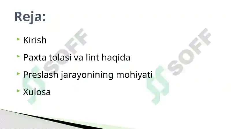 Paxtatolasi, lint vatolalichiqindilarni preslash jarayoni 2